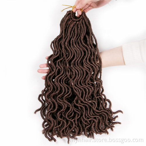 Faux Locs Body Wave curly 20 Inch 85 g/pack,24 strands/pack Synthetic Braiding Hair extensions Crochet Braid hair
